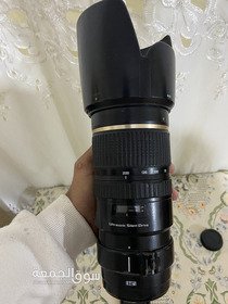 عدسة تامرون 70-200 بالكرتونه بتاعتها والكاب الخلفي والامامي - 8